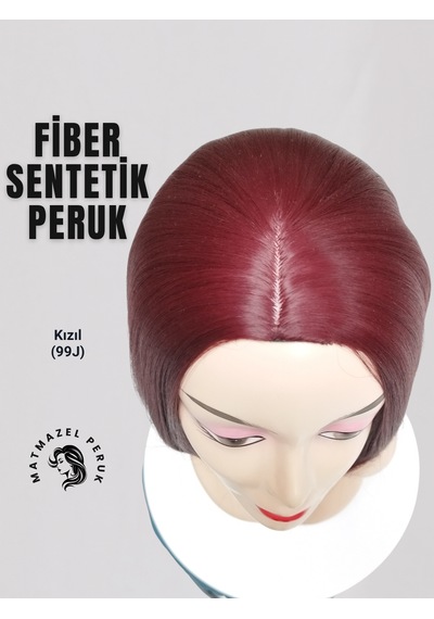 Kısa Sentetik Peruk Kızıl