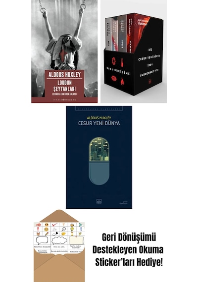 Loudun Şeytanları + Kara Dörtleme Kutu Set 4 Kitap + Cesur Yeni Dünya