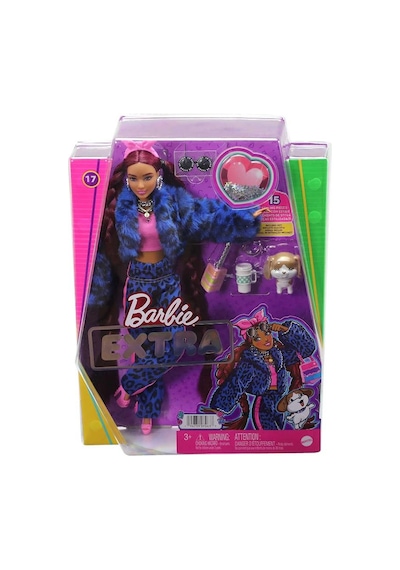 Barbie Extra Bebek Köpek Mor Tüylü Ceketi Aksesuarlarıyla HHN09