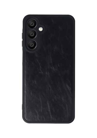 Samsung Galaxy  Uyumlu,  A16 5g Kılıf Aras Deri Kapak - Siyah