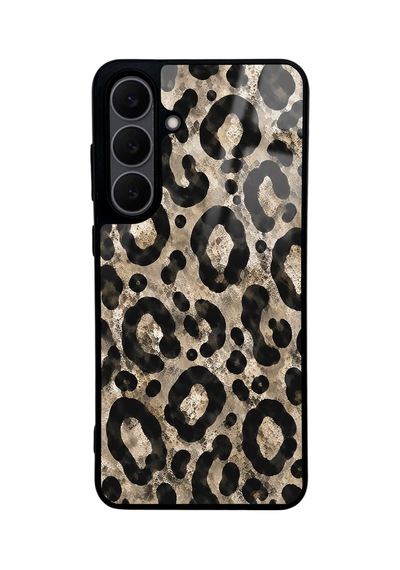 Samsung Uyumlu  S25 Fe Brown Leopar Tasarımlı Glossy Telefon Kılıfı Kahverengi