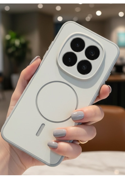 Redmi Note 15 Pro 5g İçin Uyumlu M-safe Şarj Özellikli Elde Kaymaz Soft Renkli Kılıf