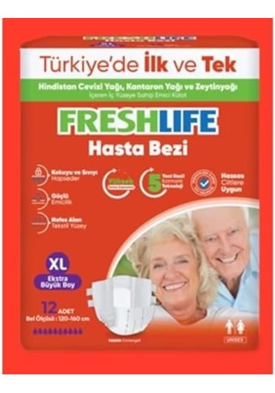Freshlife Hasta Bezi Büyük 12'li Diğer