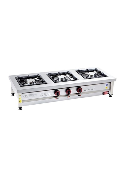 Csa Karacasan Set Üstü Üçlü 3 Gözlü Doğalgazlı Ocak 140x60x25cm