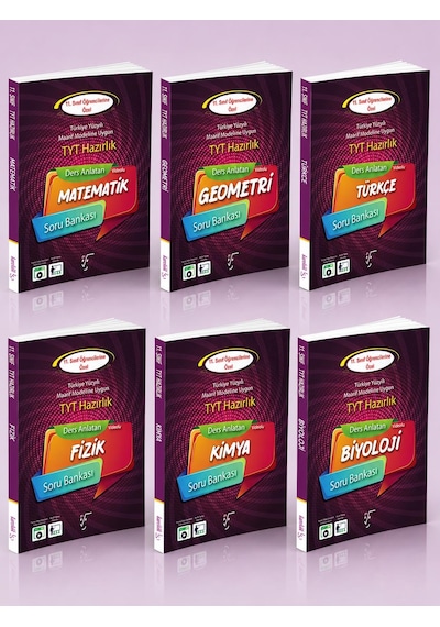Karekök Yayınları 11. Sınıf Tyt Hazırlık Ders Anlatan Türkçe-matematik-geometri-fizik-kimya-biyoloji Soru Bankası Set 6 Kitap