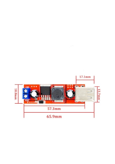 Lm2596 Dual Usb Power Modül Voltaj Düşürücü Mp3 Mp4 Araç Güç Mod