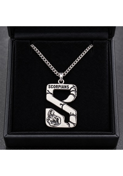 Scorpions Akrep Figürlü Kolye Gümüş Renk S Logo Hard Rock Müzik Kolyesi Altın - Gümüş