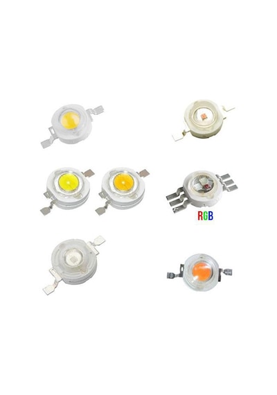 Power Led 1-3 Watt 350-700Ma 3 Watt - Pembe 10 Adet