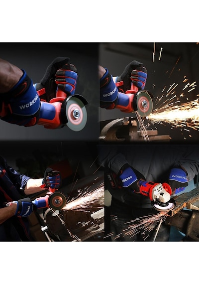 Workpro Wp392003 20volt 115mm Şarjlı Kömürsüz Devir Ayarlı Profesyonel Avuç Taşlama Aküsüz