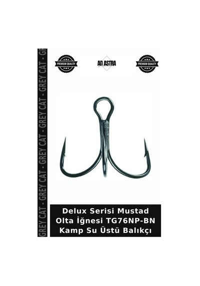 Delux Serisi Mustad Olta İğnesi Tg76np-bn Kamp Su Üstü Balıkçı No:4 - 6lı