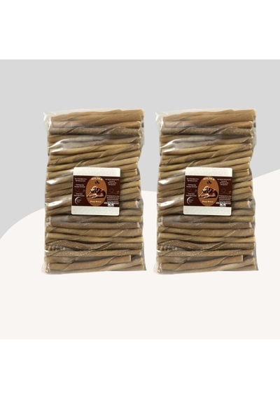 Köpekler İçin 100lü Naturel Burgu Çubuk 2 Paket 200 Adet