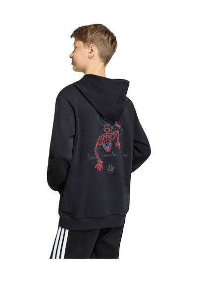 Adidas Çocuk Sweatshirt Adıdas Marvel Spıder-man Hooded Sweat Kg6130 Siyah