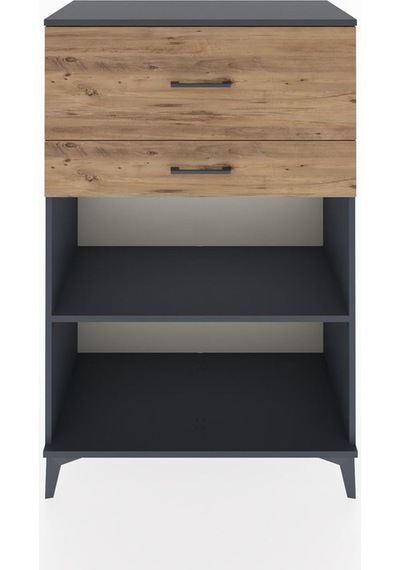 Hyperion Dolap Tek Raflı 2 Çekmeceli 88x44x134 Antrasit-çam Antrasit Hyperion Dolap Tek Raflı 2 Çekmeceli 88x44x134 Antrasit-çam Antrasit