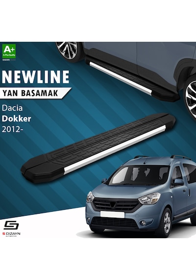 S-dizayn Dacia Dokker Newline Krom Yan Basamak 203 Cm 2012 Üzeri A+ Kalite