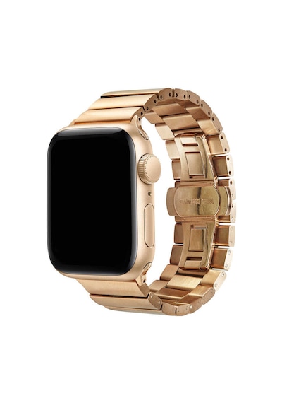 Ariatech Watch Ultra 49mm Kordon Uyumlu Krd-41 Metal Strap Kayış Clo- Rose Gold