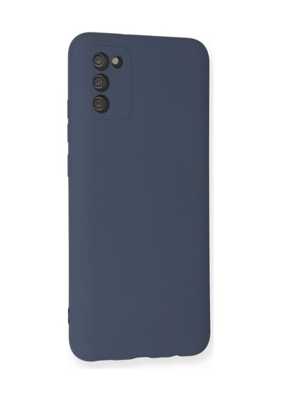 Samsung Galaxy Uyumlu A03s Kılıf Nano İçi Kadife Silikon - Gri Bz8683140261474