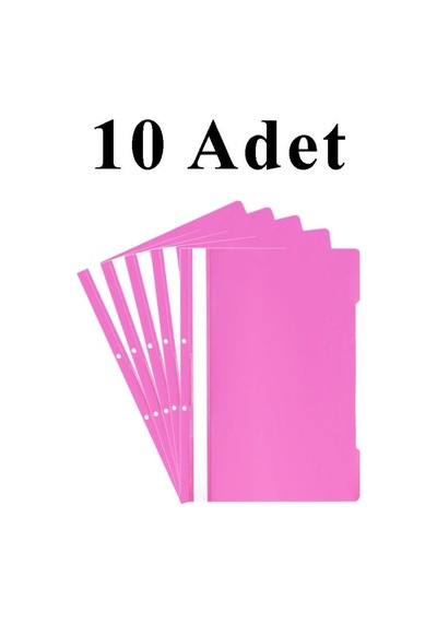 A4 Pembe Telli Dosya 1 Paket 10 Adet