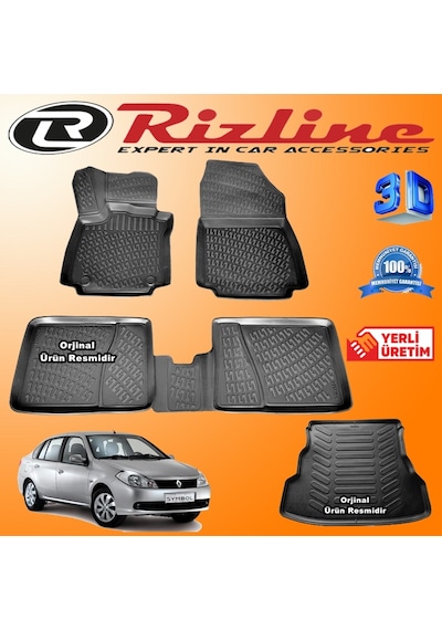 Renault Symbol 3D Paspas+Bagaj Havuzu 2008-2013 Arası Rizline N11.23251