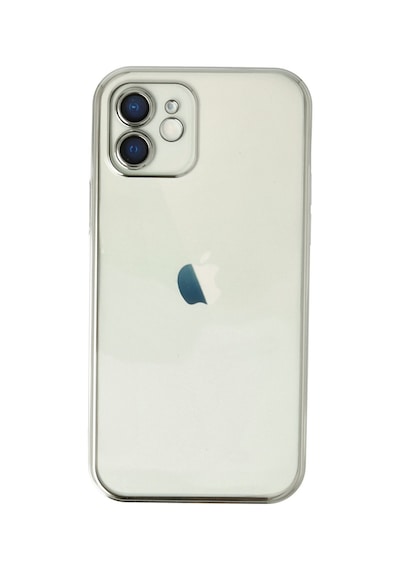 iPhone Uyumlu 12 Kılıf Razer Lensli Silikon - Gümüş