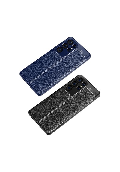 Samsung Galaxy Uyumlu S23 Ultra Kılıf Deri Tarzı Niss Silikon Case Kapak