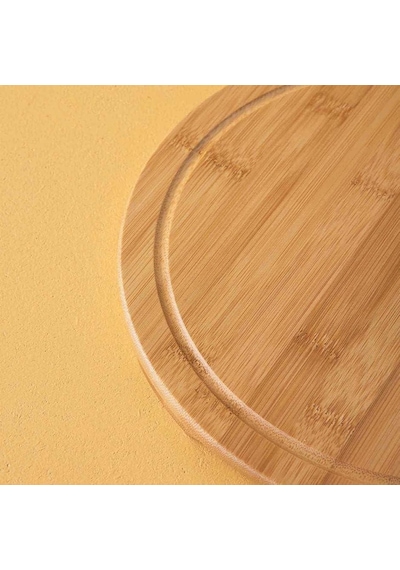 Rossel Premium 30cm Bambu Çizgi Dönerli Sunum Tahta -2341