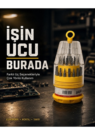 Ateşe Dayanıklı Tornavida Seti Elektronik Tamir İçin Çok Uçlu 71028826