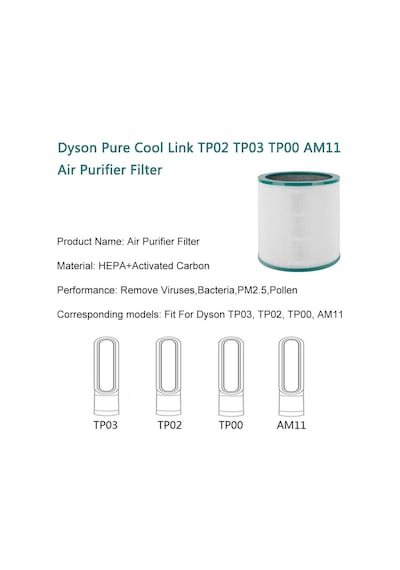 İamoy Hepa Filtre Değiştirme Dyson Pure Cool Link Tp02 Tp03 Tp00 Am11 Bp01 Hava Temizleyici İle Uyumlu Diğer