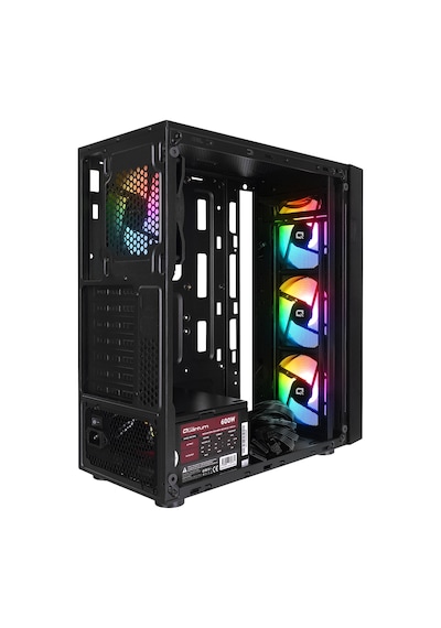 Quantum Gaming Meshup Pro EV1813 R5-5500 16 GB 512 GB NVMe SSD 8 GB RTX5050 Free Dos Masaüstü Oyuncu Bilgisayarı