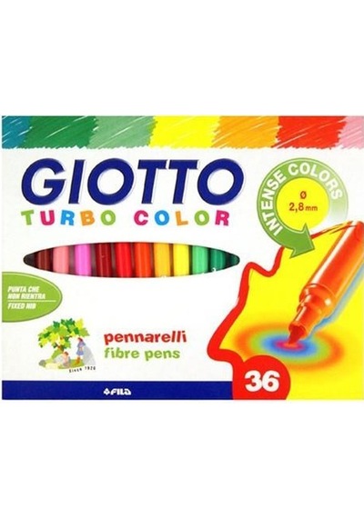 Giotto Turbo Color Keçeli Kalem 36'Lı Kutu 418000