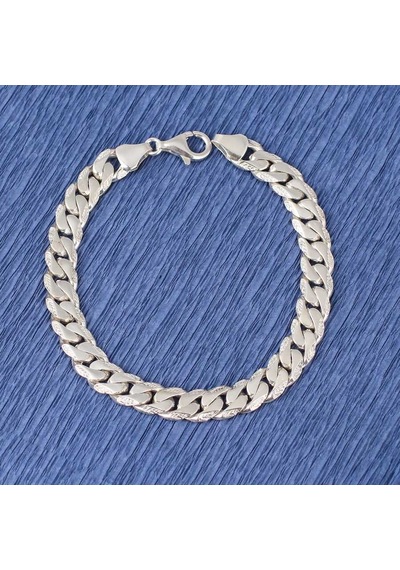 Nusret 925 Ayar Gümüş 0,75 x 10 MM Zincir Bileklik