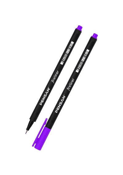 Fineliner 6 Neon Renk 0.4mm İnce Keçe Uçlu Yazı Kalemi 1 Paket 6 Lı Neon Fineliner Kalem Seti