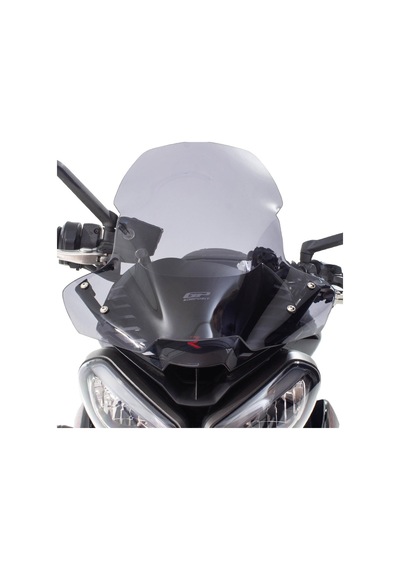 GP Kompozit Triumph Street Triple 2017-2024 Uyumlu Ön Cam Füme 44 cm