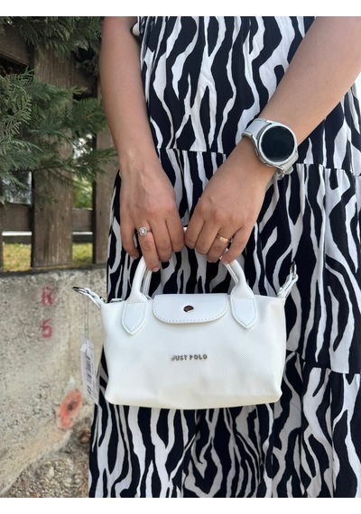 Just Polo Kadın Beyaz Günlük Kullanıma Uygun Hafif & Pratik Mini El Ve Omuz Çantası Shopper