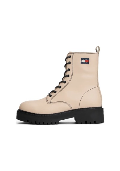 Tommy Hilfiger Tjw Urban Lace Up Bo Bej Kadın Bot