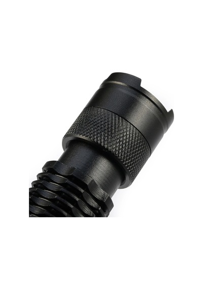Cree Q5 Led Zoomlu Pilli Mini Feneri 14500 Pil İle Çalışma Özelliği Açık Gri