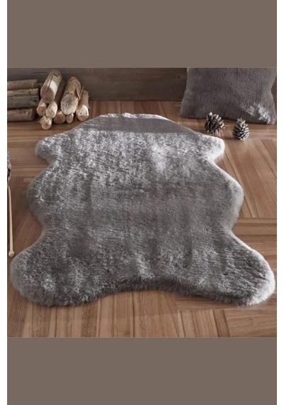 Sarar Seria Halı Urunu Olan Post Halı Peluş Kürk Halı 60x100 80x130 80x150 100x150 120x180 Cm Antrasit