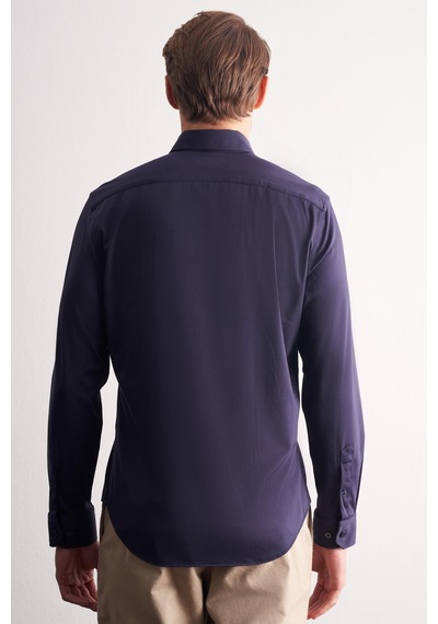 İmza Lacivert Düğmeli Yaka Örme Uzun Kol Performans Ürün Slim Fit Esnek Gömlek 1004255270 Lacivert İmza Lacivert Düğmeli Yaka Örme Uzun Kol Performans Ürün Slim Fit Esnek Gömlek 1004255270 Lacivert