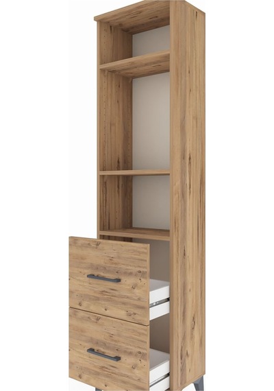 Arges Dolap 3 Raflı 2 Çekmeceli 44x30x182 Çam-çam Çam Arges Dolap 3 Raflı 2 Çekmeceli 44x30x182 Çam-çam Çam