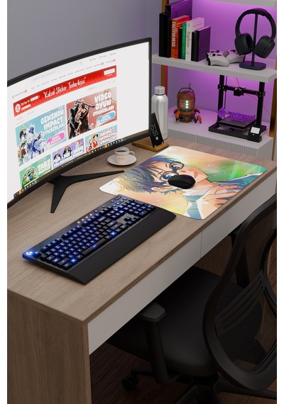 Your Lie İn April Kaymaz Dikişli Kauçuk Oyuncu Mousepad V4 - 48x40 Xl Gaming Mouse Pad Fare Altlığı