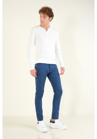 Giyim Dünyası Erkek 5 Cep Chino Pantolon Lacivert 001