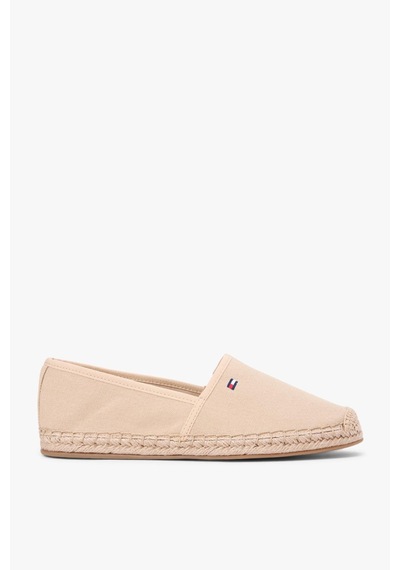 Tommy Hilfiger Kadın Flag Canvas Bej Espadril-13416 Bej