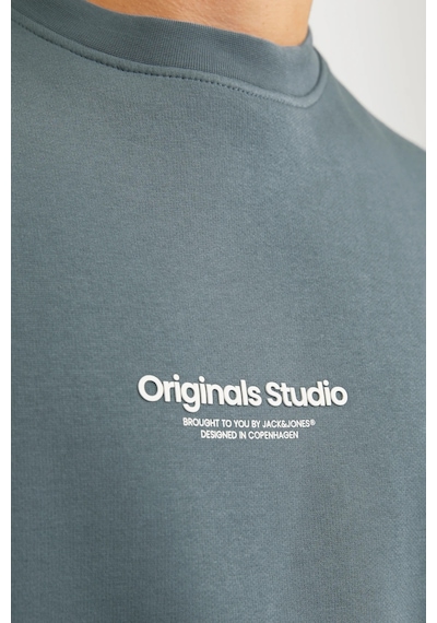 Jack & Jones Erkek Sweat 12241694 Koyu Gri Koyu Gri