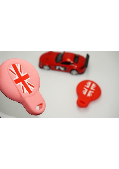 Mini Cooper Uyumlu S Roadster R50 R53 F54 F55 F56 Silikon Anahtar Pembe
