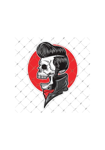 Skl38 Elvis Sacli Kurukafa Sticker