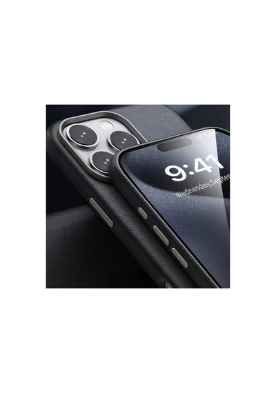 Joko Apple İphone 16 Pro Max Wonder Deri Magsafe Kapak - Lacivert 0.2M-Çok Renkli