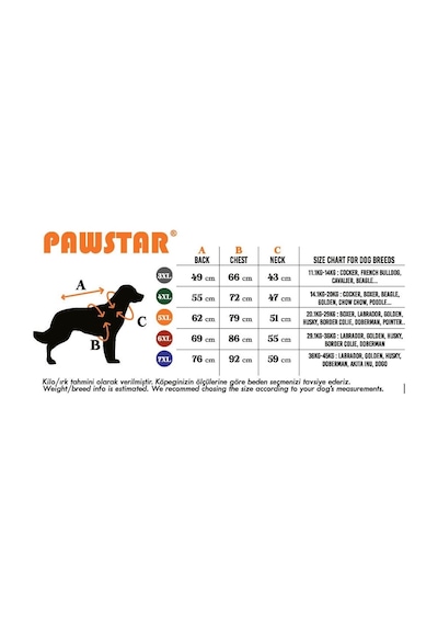 Pawstar Neon Fuşya Railway Büyük Irk Yelek