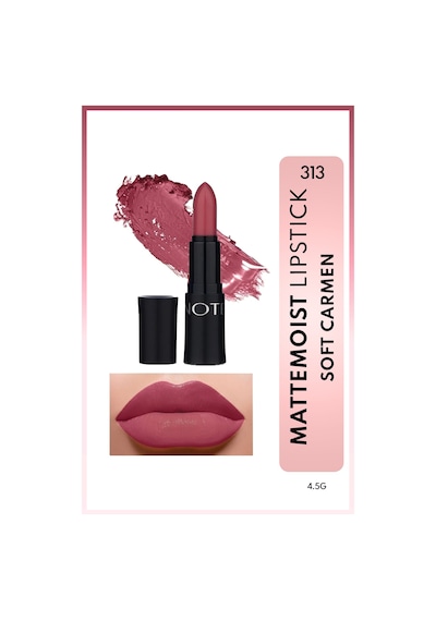 Note Cosmetique Mattemoist Lipstick Mat Bitişli Ruj 313 Soft Carmen - Pembe