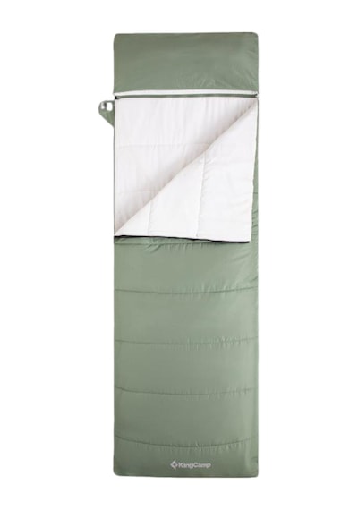 Kingcamp Vega 150 Comfort Uyku Tulumu Green Bej - Gri