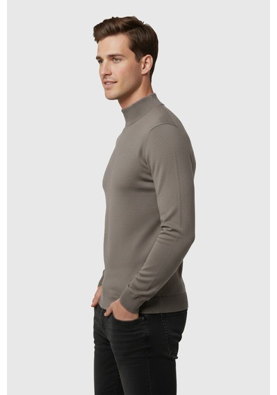 Deepsea Vizon Slim Fit Yarım Balıkçı Yaka Likralı İnce Triko Erkek Yarım Boğazlı Kazak 2505502 Vizon Deepsea Vizon Slim Fit Yarım Balıkçı Yaka Likralı İnce Triko Erkek Yarım Boğazlı Kazak 2505502 Vizon