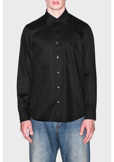 Armani Exchange Logolu % 100 Pamuk Regular Fit Jakarlı Gömlek Erkek Gömlek Xm003244 Af13131 Uc001 Siyah SİYAH Armani Exchange Logolu % 100 Pamuk Regular Fit Jakarlı Gömlek Erkek Gömlek Xm003244 Af13131 Uc001 Siyah SİYAH